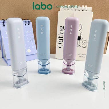 Bộ 4 Bút Highlight Pastel Nebula Mini Nhũ Phản Quang - Đánh Dấu và Bullet Journal, Giá 58.000 VND