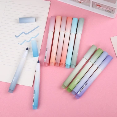 Bộ 4 Bút Highlighter Đánh Dấu Màu Sắc Gradient - Đậm, Nhẹ, Giá ưu đãi 35.877 VND 3