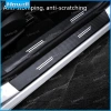 Bộ 4 Cái Dải Sợi Carbon Da Bảo Vệ Cửa Ô Tô Bên Bước Sill Chống Trầy Xước 8