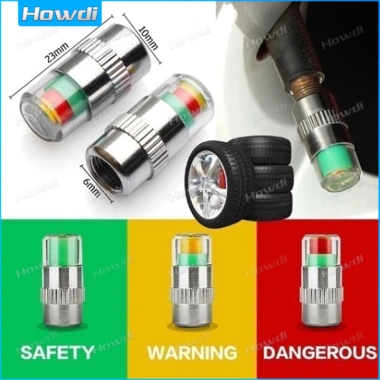Bộ 4 Cảm Biến Áp Suất Lốp Xe Ô Tô Đồng Hồ Đo Áp Suất, Cảnh Báo Nắp Van, Giám Sát Ngoài Xe, Giá Ưu Đãi 64.240 VND