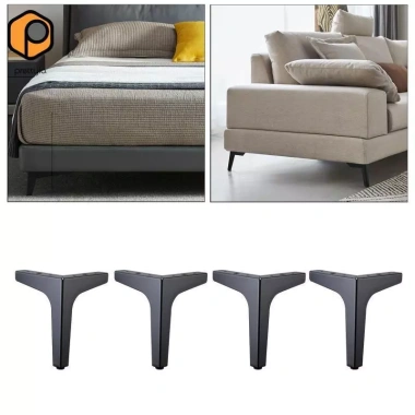 Bộ 4 Chân Đồ Nội Thất Tam Giác DIY - Thay Thế Tủ Quần Áo, Sofa, Ghế, 3 Màu 4 Kích Cỡ, Giá 130.900 VND