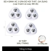 Bộ 4 con lăn bánh xe 3 bi thép không gỉ, xoay 360°, di chuyển đồ vật chắc chắn - Giá 24.500 VND