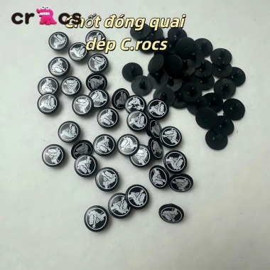 Bộ 4 Đai ốc nút cố định giày có lỗ - Phụ kiện dép, khóa giày, thay khóa hông - 7.9k 6
