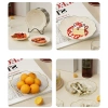 Bộ 4 Đĩa Nhựa Viền Bạc Hình Hoa Lòng Sâu - Khay Bánh Kẹo, Hạt Hướng Dương, Decor Tết 5