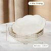Bộ 4 Đĩa Nhựa Viền Bạc Hình Hoa Lòng Sâu - Khay Bánh Kẹo, Hạt Hướng Dương, Decor Tết 10