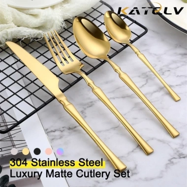 Bộ 4 Đồ Ăn Thép Không Gỉ Đơn Giản – Dao Nĩa Thìa, Flatware & Bộ Dao Kéo, Giá 63.250₫
