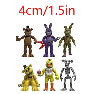 Bộ 4 Đồ Chơi FNAF Freddy Pizza Simulator Nhân Vật Hành Động Giá Ưu Đãi 214.500₫ 4