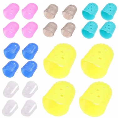 Bộ 4 Găng Tay Bảo Vệ Ngón Tay Guitar & Ukulele Silicon Thimble Chống Trượt 2