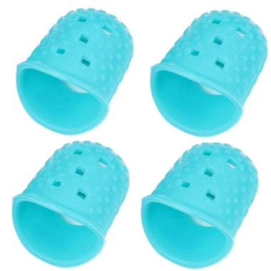Bộ 4 Găng Tay Bảo Vệ Ngón Tay Guitar & Ukulele Silicon Thimble Chống Trượt 8
