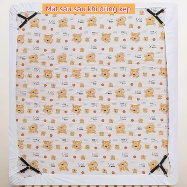 Bộ 4 kẹp ga giường drap chống xê dịch - Dây kẹp 3 chấu inox cố định, dây buộc tiện, giảm giá 18% chỉ 78.000₫ 4 Bộ 4 kẹp ga giường drap chống xê dịch - Dây kẹp 3 chấu inox cố định, dây buộc tiện, giảm giá 18% chỉ 78.000₫ 4