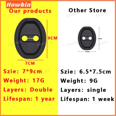 Bộ 4 khóa silicone ô tô chống sốc - bảo vệ an toàn, lắp nhanh, giá ưu đãi 33.825₫ 2
