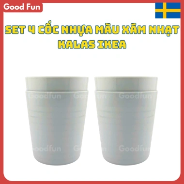 Bộ 4 ly cốc Kalas IKEA ăn dặm theo màu nhựa an toàn cho bé - Giá chỉ 67.000 VND, giảm từ 82.410 VND