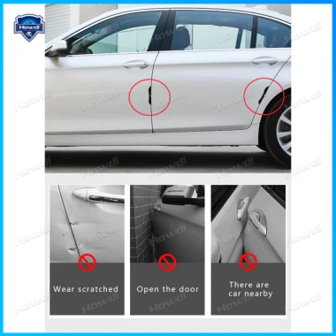 Bộ 4 miếng dán logo bảo vệ chống va chạm cho mép cửa xe ô tô - Giá chỉ 36.504₫
