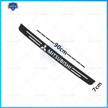 Bộ 4 miếng dán sợi carbon chống trầy cho cửa xe Mitsubishi bảo vệ bền giá ưu đãi 43.230 VND