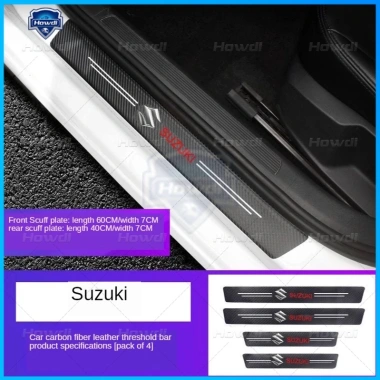 Bộ 4 miếng dán trang trí cửa xe Suzuki - Sợi carbon cao cấp, chống trầy xước, giảm giá 22% chỉ 43.230₫