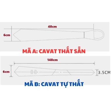 Bộ 4 món Cà vạt 6cm + Kẹp, Khăn cài vest, Khuy măng - Cravat thời trang, 169.900 VNĐ 5
