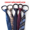 Bộ 4 món Cà vạt 6cm + Kẹp, Khăn cài vest, Khuy măng - Cravat thời trang, 169.900 VNĐ 7