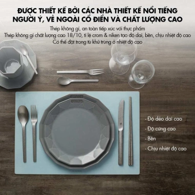 Bộ 4 món Đũa Muỗng Nĩa Dao ZWILLING Minimale Thép Không Gỉ Silver Mờ - Giá ưu đãi 394.000₫ 4 Bộ 4 món Đũa Muỗng Nĩa Dao ZWILLING Minimale Thép Không Gỉ Silver Mờ - Giá ưu đãi 394.000₫ 4