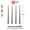 Bộ 4 món Đũa Muỗng Nĩa Dao ZWILLING Minimale Thép Không Gỉ Silver Mờ - Giá ưu đãi 394.000₫ 9