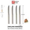 Bộ 4 món Đũa Muỗng Nĩa Dao ZWILLING Minimale Thép Không Gỉ Silver Mờ - Giá ưu đãi 394.000₫ 15