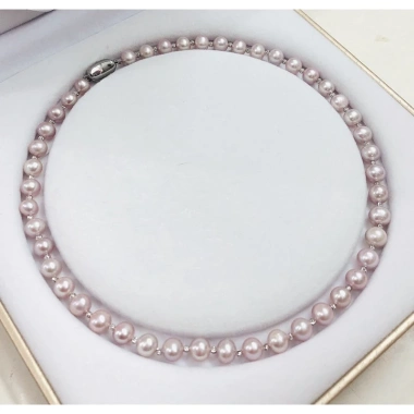 Bộ 4 món trang sức ngọc trai hồng phấn sang trọng - quà tặng dự tiệc Ngọc Trai Trường Thịnh