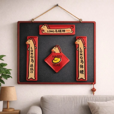 Bộ 4 Nam Châm Tủ Lạnh Pony Hoạt Hình Năm Ngựa - Nhãn Dán Phước Lành, Giá 52.800₫ 5