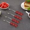 Bộ 4 Nĩa Trái Cây Hình Trái Tim - Xiên Thực Phẩm Thanh Lịch, Dùng cho Tráng Miệng, Salad, Bánh - Giá chỉ 200k 4