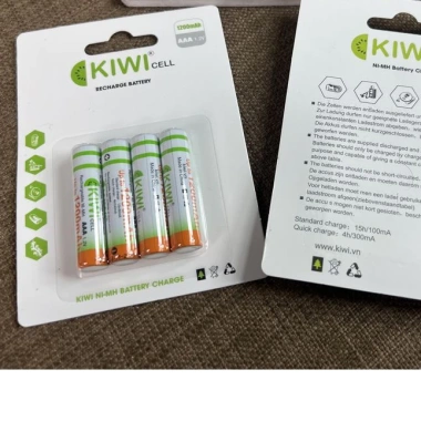 Bộ 4 Pin Đũa Sạc KIWI 1.200mAh AAA LR03 1.2V Giá Ưu Đãi 130.000₫