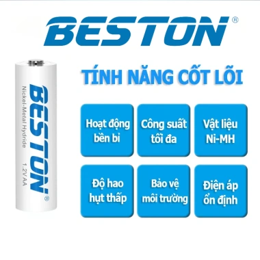 Bộ 4 Pin Sạc Beston AA 1.2V Ni-MH 1.200-3.300mAh Dùng Cho Micro - 69.000 VNĐ 6