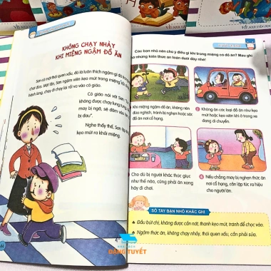 Bộ 4 Sách Kỹ Năng Sống Cho Bé – Giao Tiếp, Tự Thoát Hiểm, Thói Quen Tốt, Tự Bảo Vệ – Giá 49.000đ 3