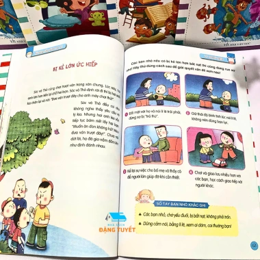 Bộ 4 Sách Kỹ Năng Sống Cho Bé – Giao Tiếp, Tự Thoát Hiểm, Thói Quen Tốt, Tự Bảo Vệ – Giá 49.000đ 4