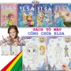 Bộ 4 Sách Tô Màu Công Chúa Elsa cho Bé Kèm Bảng Âm Vần Quà Tặng Giá 19.000 VND