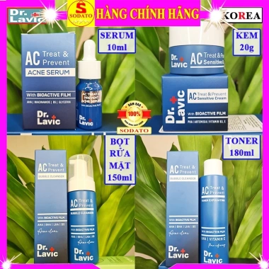 Bộ 4 sản phẩm Dr.lavic dưỡng da dầu mụn chính hãng – kem, toner, serum, sữa rửa mặt chỉ 458.000₫ 7