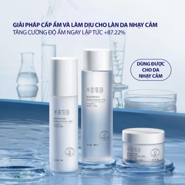 Bộ 4 Skincare Little Dream Garden - Dưỡng ẩm sâu Ceramide và Hyaluronic Acid, 340k
