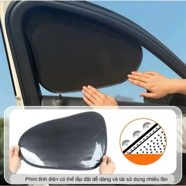 Bộ 4 tấm che nắng ô tô gấp gọn, lực hút tĩnh điện chắc chắn, giá 95.000 VND