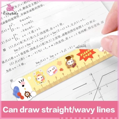 Bộ 4 Thước Acrylic: Tam Giác, Straightedge, Protractor - Sinh Viên, Quà Tặng 7