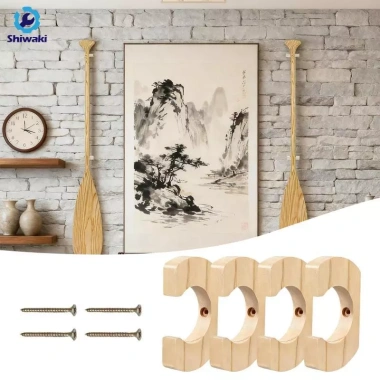Bộ 4 Thuyền Kayak và Mái Chèo, Giá Đỡ Gỗ Chống Lực Treo Tường - 168.300đ 4 Bộ 4 Thuyền Kayak và Mái Chèo, Giá Đỡ Gỗ Chống Lực Treo Tường - 168.300đ 4