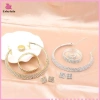 Bộ 4 Trang Sức Cô Dâu – Vòng Cổ, Vòng Tay, Bông Tai, Nhẫn – Thời Trang Sang Trọng, Chỉ 62,150₫