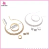 Bộ 4 Trang Sức Cô Dâu – Vòng Cổ, Vòng Tay, Bông Tai, Nhẫn – Thời Trang Sang Trọng, Chỉ 62,150₫ 5