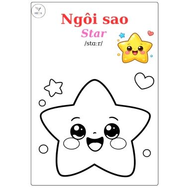 Bộ 40 Tranh Tô Màu Song Ngữ Việt Anh cho Bé - Giấy Dày 100gsm, Không Lem Màu, Giá giảm 39.999, phù hợp trẻ 3-6 tuổi 5