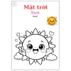 Bộ 40 Tranh Tô Màu Song Ngữ Việt Anh cho Bé - Giấy Dày 100gsm, Không Lem Màu, Giá giảm 39.999, phù hợp trẻ 3-6 tuổi 7