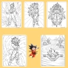 Bộ 40/20/10 tờ tranh tô màu Goku ngọc rồng giấy A4 A5 dày 160gsm GK401D giảm còn 22.800 VND 2