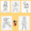 Bộ 40/20/10 tờ tranh tô màu Goku ngọc rồng giấy A4 A5 dày 160gsm GK401D giảm còn 22.800 VND 4