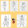 Bộ 40/20/10 tờ tranh tô màu Goku ngọc rồng giấy A4 A5 dày 160gsm GK401D giảm còn 22.800 VND 5