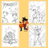 Bộ 40/20/10 tờ tranh tô màu Goku ngọc rồng giấy A4 A5 dày 160gsm GK401D giảm còn 22.800 VND 6