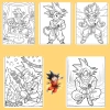 Bộ 40/20/10 tờ tranh tô màu Goku ngọc rồng giấy A4 A5 dày 160gsm GK401D giảm còn 22.800 VND 8