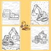 Bộ 40/20/10 tờ tranh tô màu máy xúc Excavator giấy A4 A5 70gsm E1.080T - Giá chỉ 13.100 VND 9