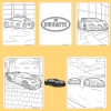 Bộ 42/25/10 tờ tranh tô màu xe BMW Bugatti - giấy A4/A5 70gsm, giảm còn 13.100₫ 3
