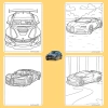 Bộ 42/25/10 tờ tranh tô màu xe BMW Bugatti - giấy A4/A5 70gsm, giảm còn 13.100₫ 5