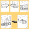 Bộ 42/25/10 tờ tranh tô màu xe BMW Bugatti - giấy A4/A5 70gsm, giảm còn 13.100₫ 6